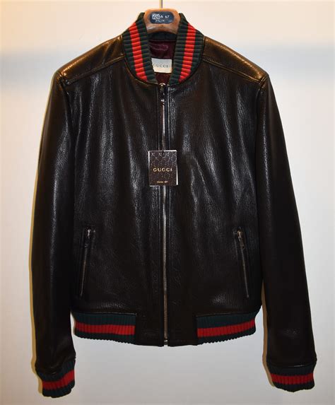 gucci bomber jacket mens replica|gucci men's denim trucker jacket.